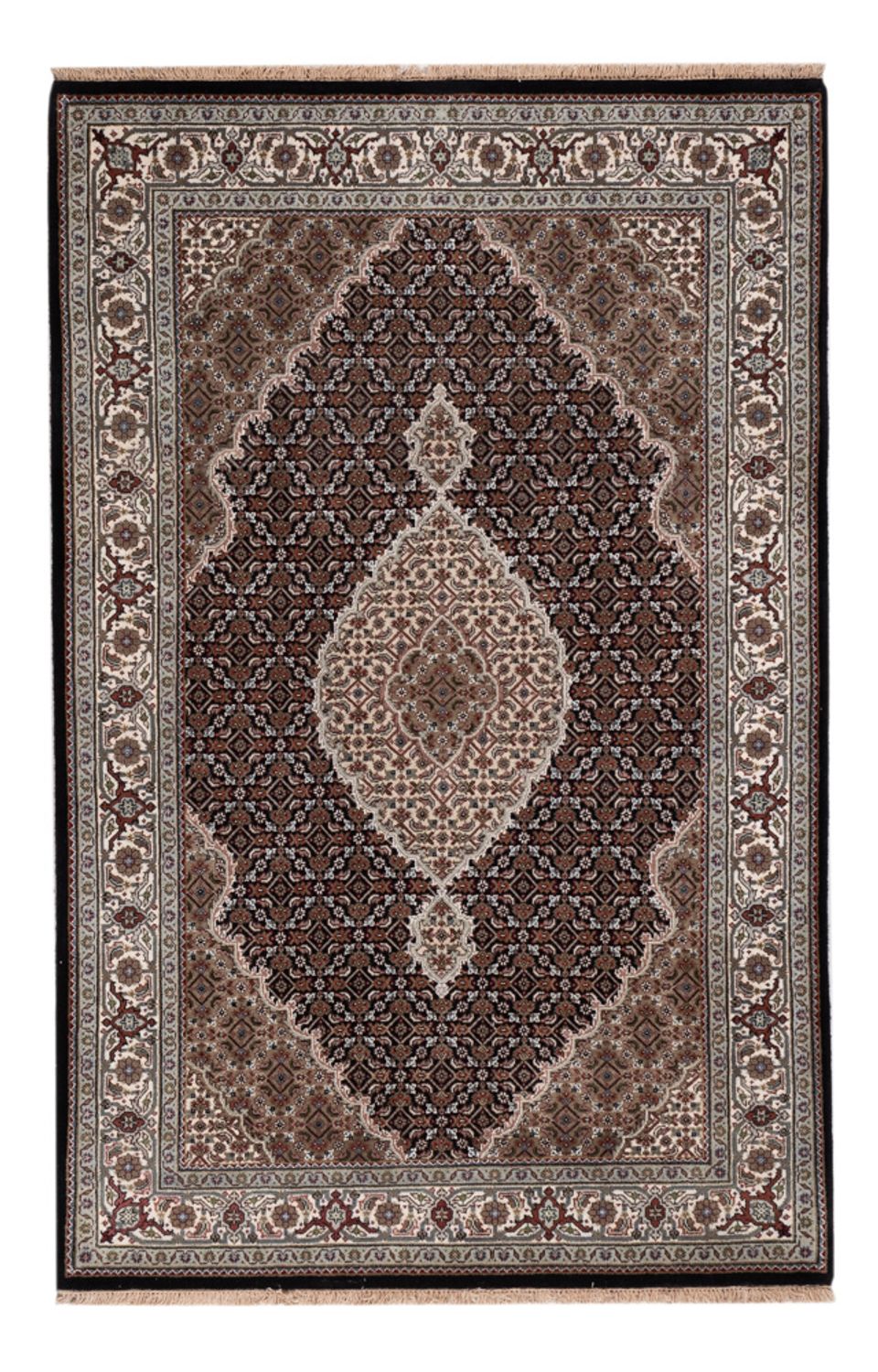 Oriental Rug - Tabriz - 188 x 123 cm - dark beige