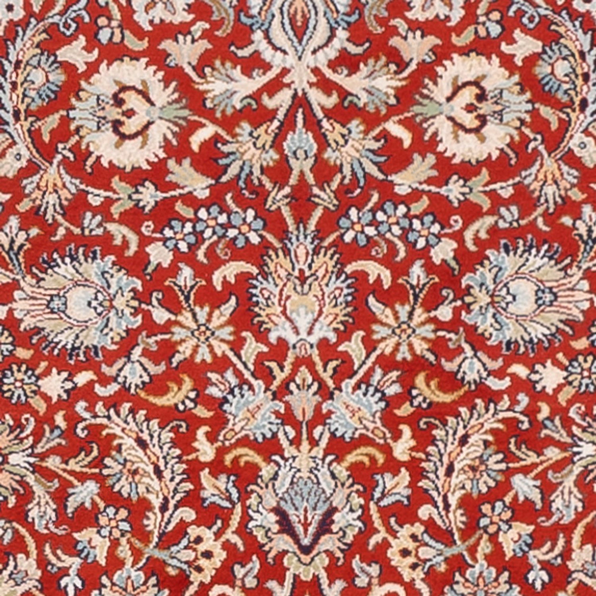 Runner Silk Rug - Kashmir Silk - 363 x 79 cm - red
