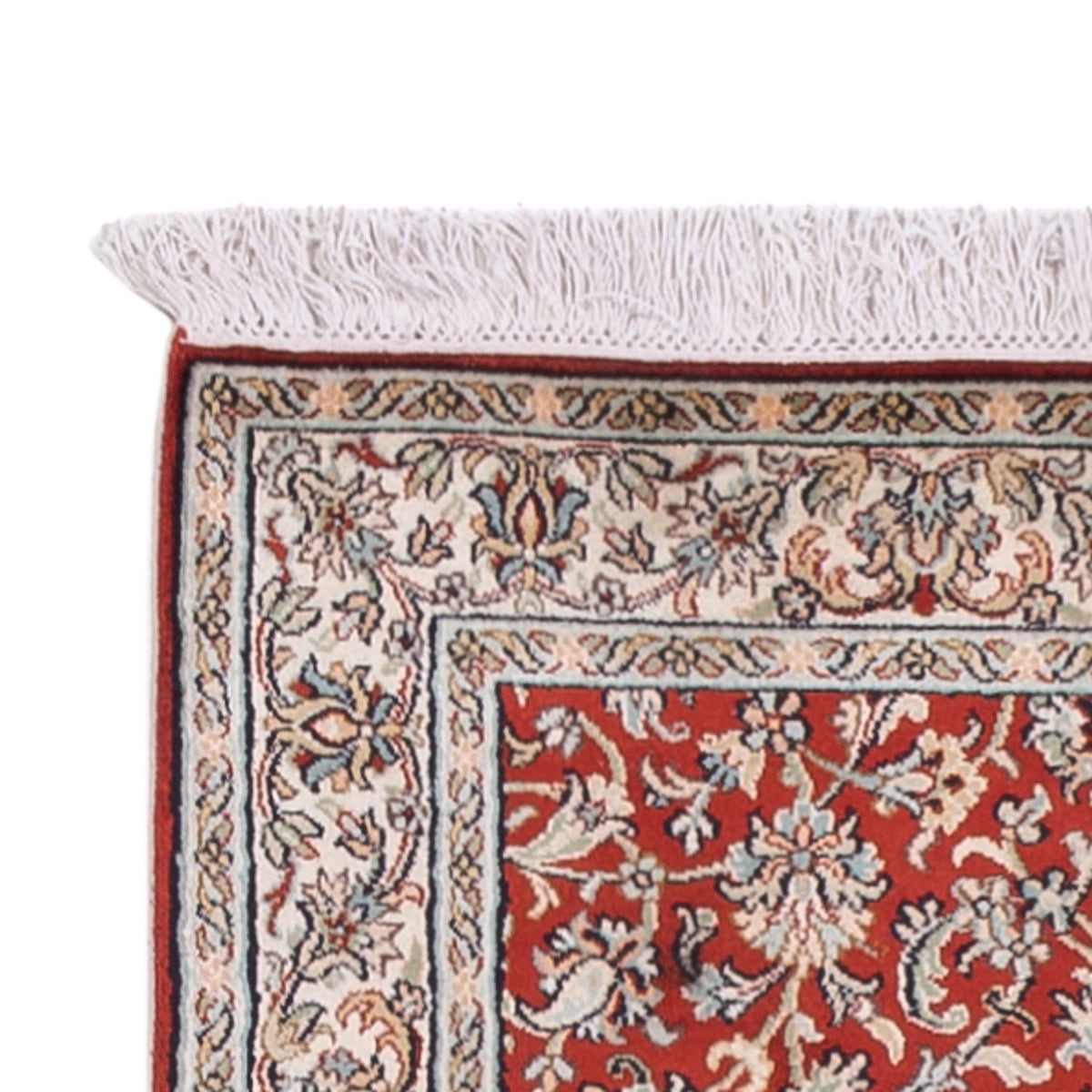 Runner Silk Rug - Kashmir Silk - 363 x 79 cm - red