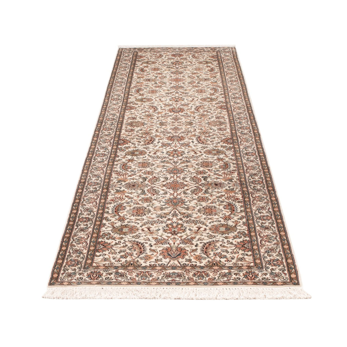 Runner Silk Rug - Kashmir Silk - 308 x 80 cm - beige