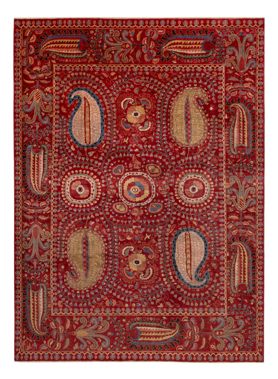 Designer Rug - 350 x 260 cm - red