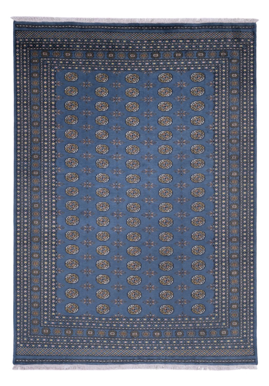 Afghan Rug - Bukhara - 341 x 240 cm - blue