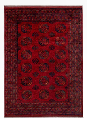 Afghan Rug - 346 x 256 cm - red