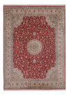 Kashmir Silk Rug 244x327cm - Oriental Rug - Rectangle / Red / 244 x 327 cm Rectangle
