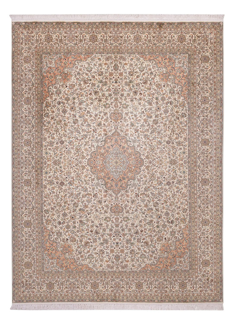 Silk Rug - Kashmir Silk - 329 x 244 cm - beige
