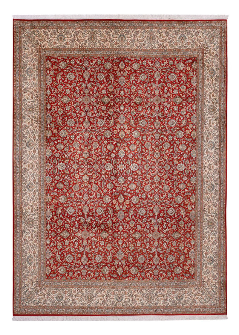 Silk Rug - Kashmir Silk - 340 x 250 cm - red