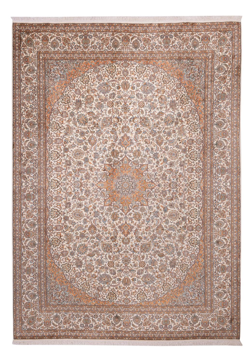 Silk Rug - Kashmir Silk - 347 x 247 cm - beige
