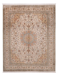 Silk Rug - Kashmir Silk - 320 x 249 cm - beige