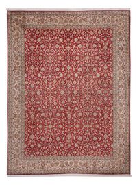 Silk Rug - Kashmir Silk - 369 x 279 cm - red