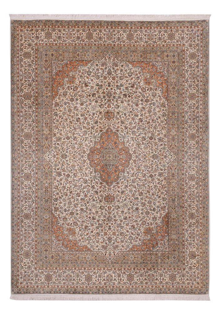 Silk Rug - Kashmir Silk - 344 x 250 cm - beige