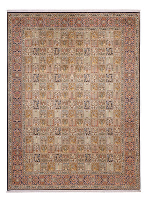 Silk Rug - Kashmir Silk - 330 x 246 cm - dark beige