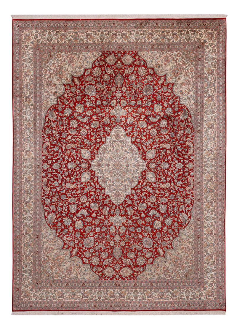 Silk Rug - Kashmir Silk - 332 x 245 cm - red
