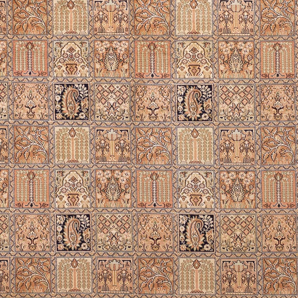 Silk Rug - Kashmir Silk - 344 x 245 cm - dark beige