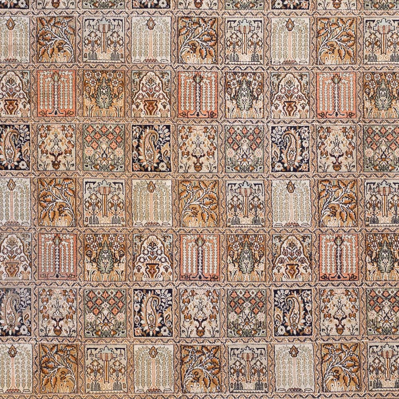 Silk Rug - Kashmir Silk - 377 x 275 cm - dark beige