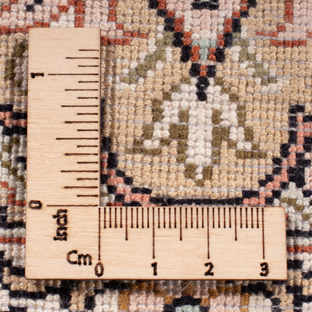 Silk Rug - Kashmir Silk - 381 x 273 cm - dark beige