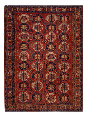 Kelim Rug - Oriental - Soumak - 348 x 272 cm - dark red