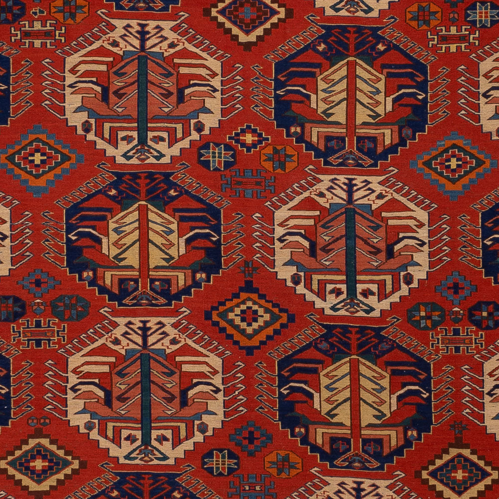 Kelim Rug - Oriental - Soumak - 348 x 272 cm - dark red