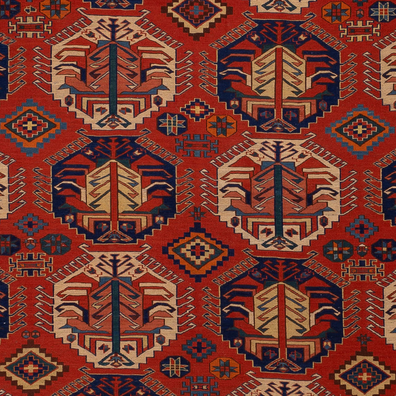 Kelim Rug - Oriental - Soumak - 348 x 272 cm - dark red