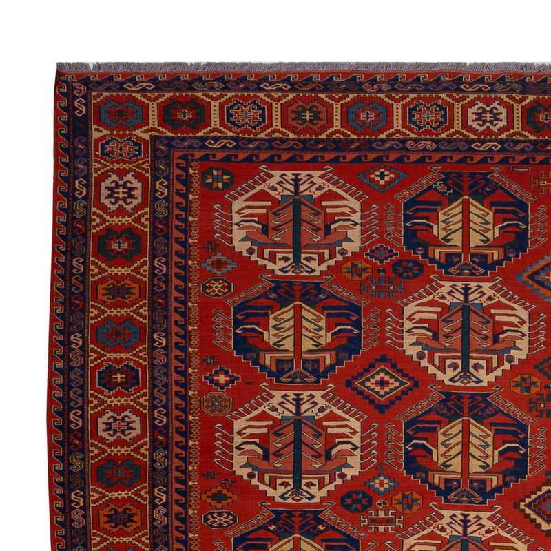 Kelim Rug - Oriental - Soumak - 348 x 272 cm - dark red