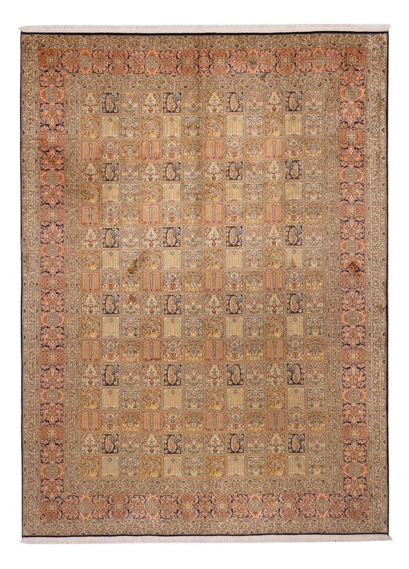 Silk Rug - Kashmir Silk - 339 x 246 cm - dark beige