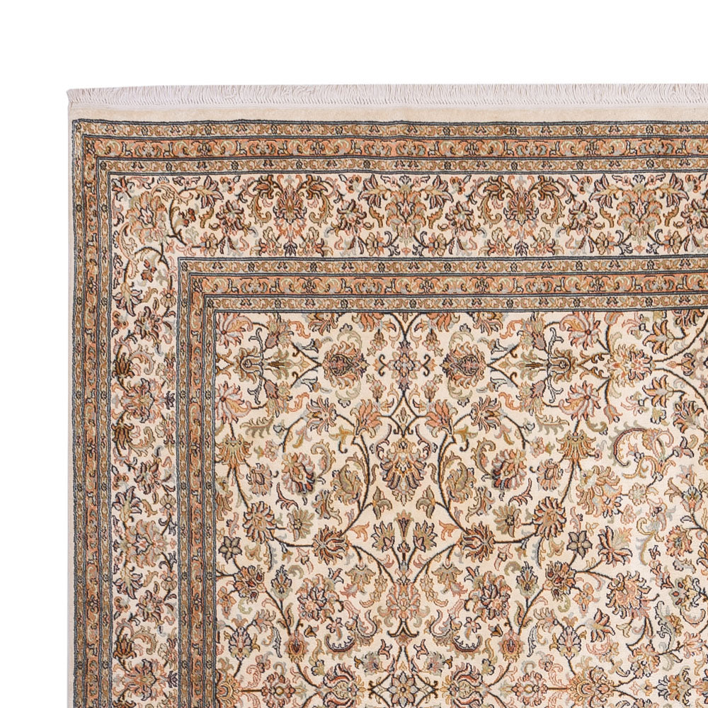 Silk Rug - Kashmir Silk - 356 x 245 cm - beige