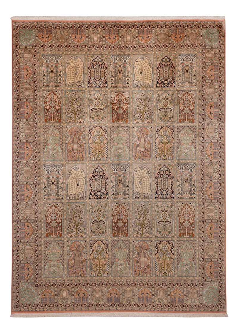 Silk Rug - Kashmir Silk - 324 x 238 cm - beige