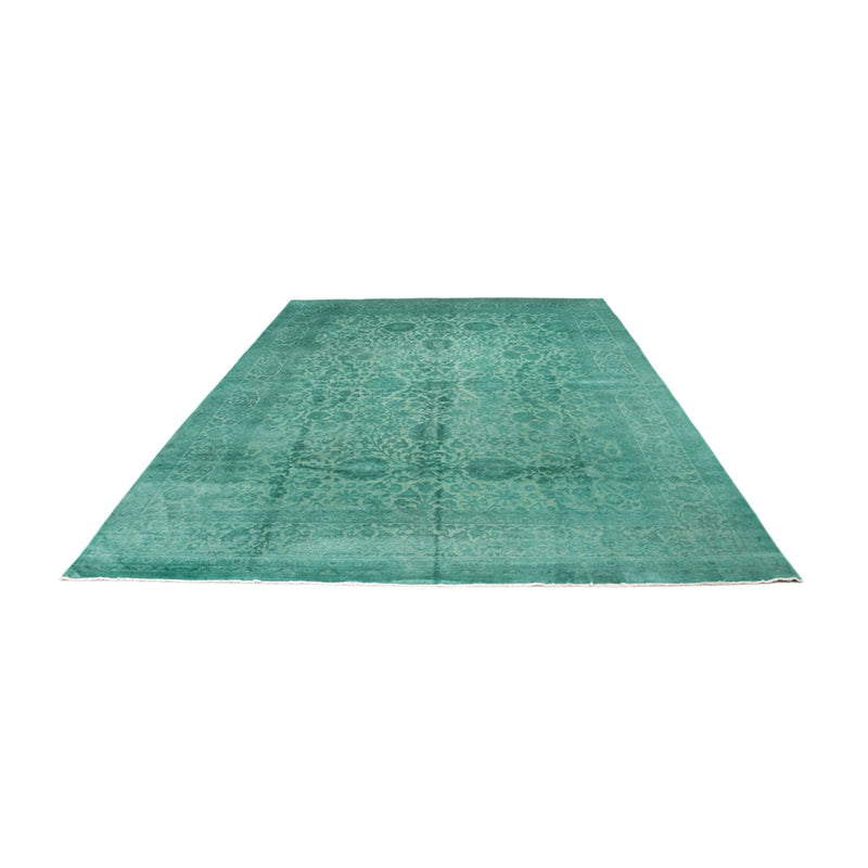 Designer Rug - Vintage/Overdyed - 428 x 311 cm - green