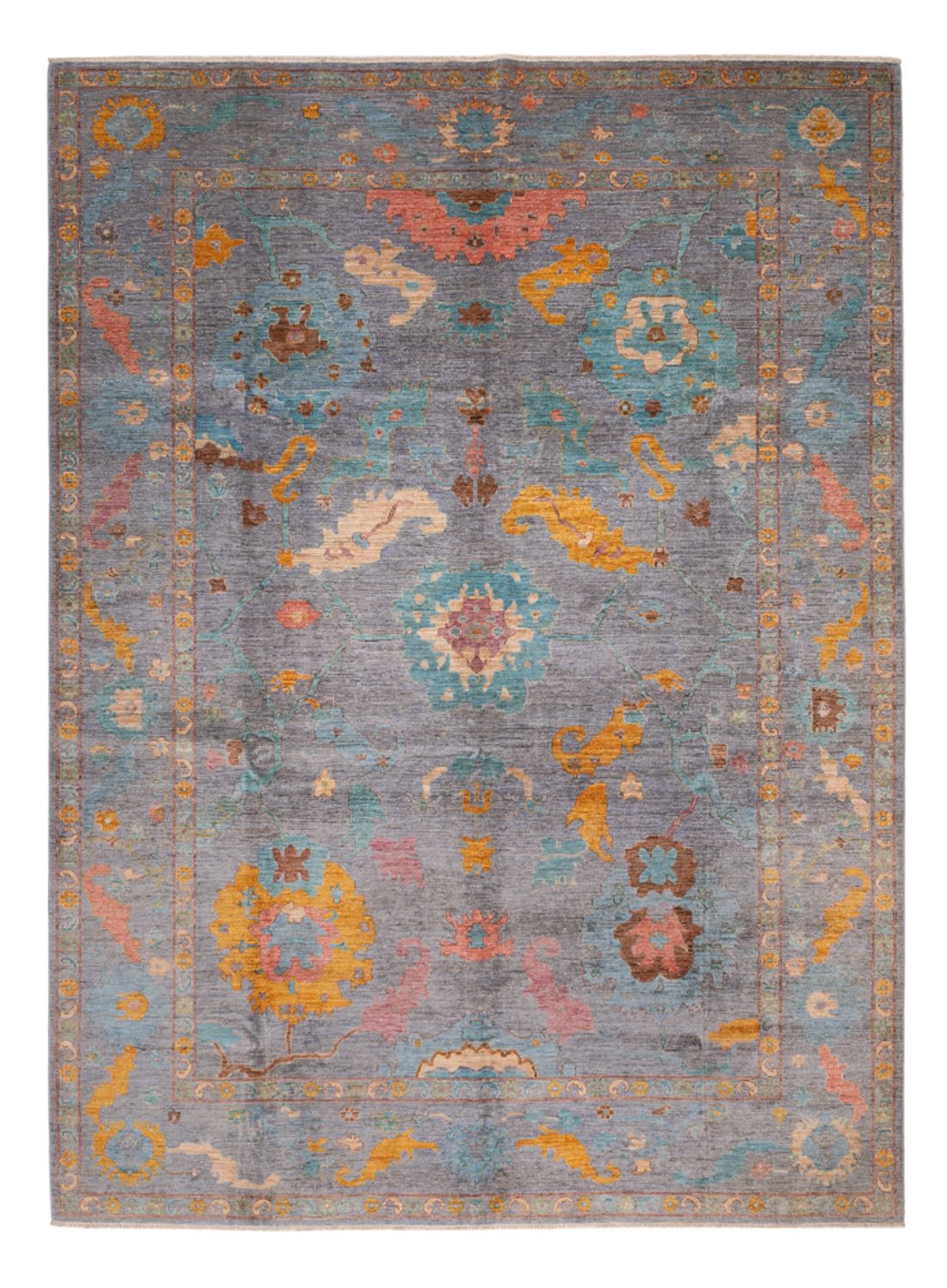 Ziegler Rug - Usak - 404 x 301 cm - light blue