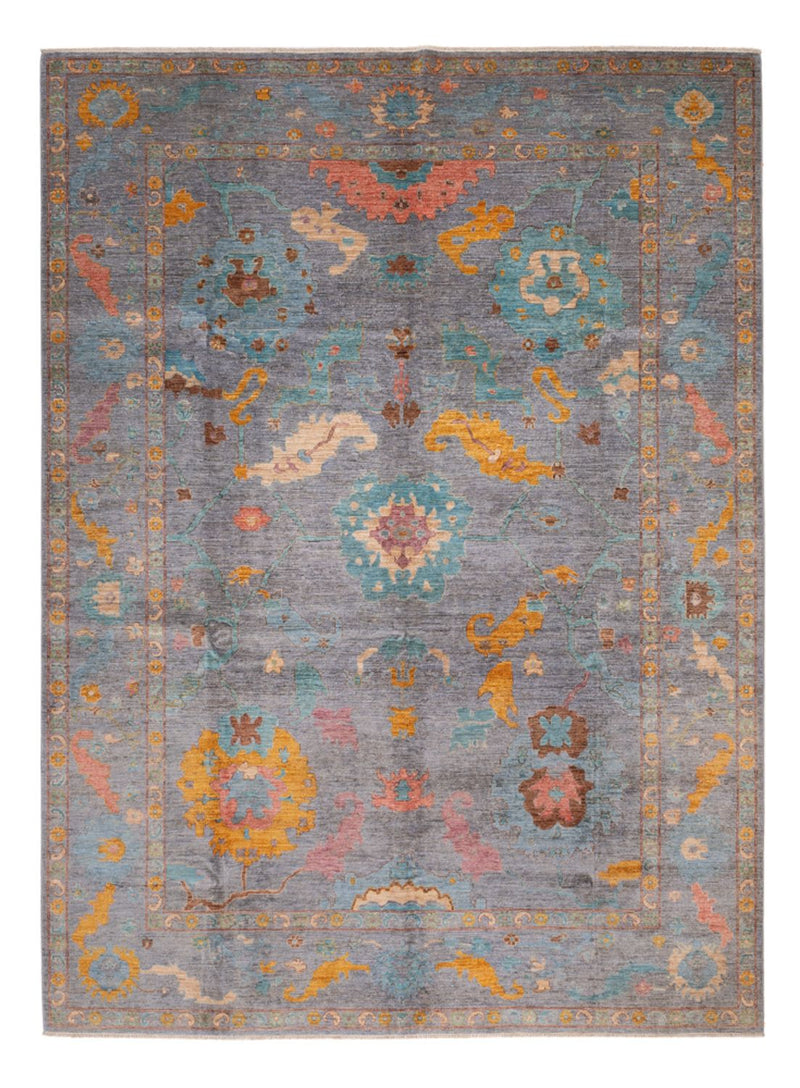 Ziegler Rug - Usak - 404 x 301 cm - light blue