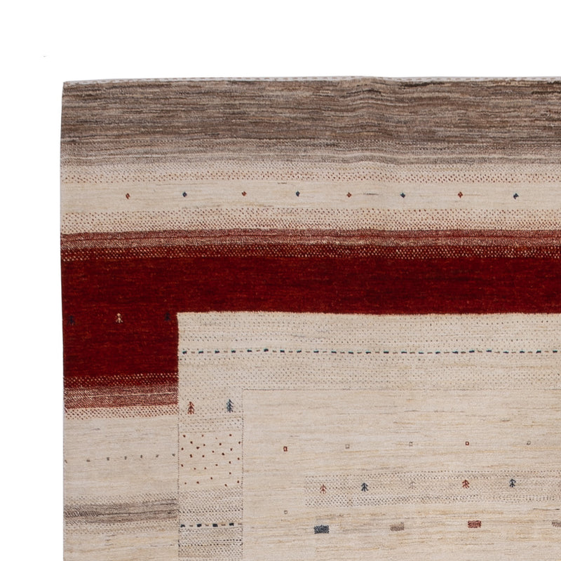 Gabbeh Rug - Loribaft Indus - 357 x 244 cm - beige