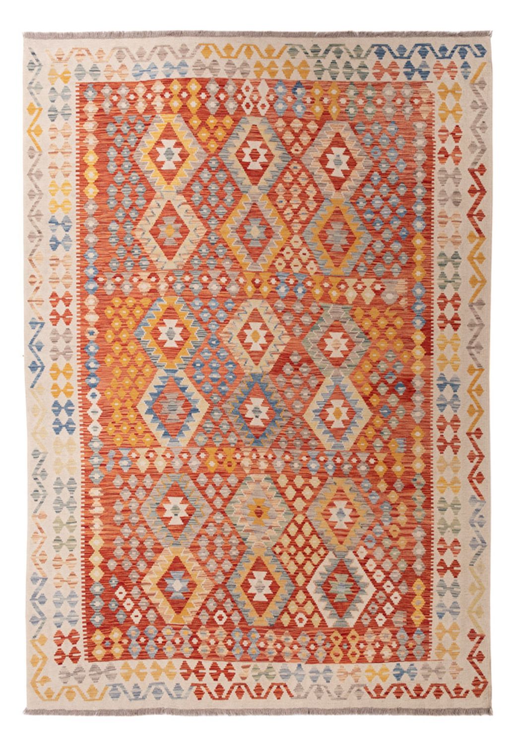 Kelim Rug - Splash - 292 x 207 cm - multicolored