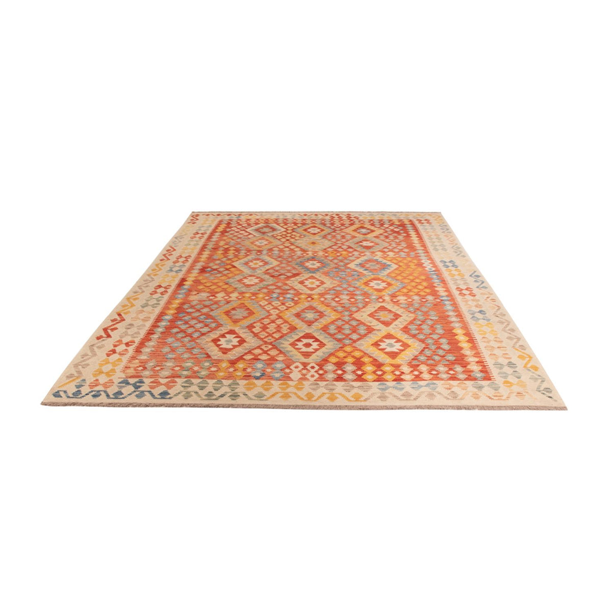 Kelim Rug - Splash - 292 x 207 cm - multicolored