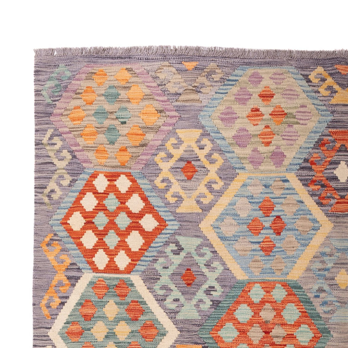 Kelim Rug - Splash - 293 x 193 cm - multicolored