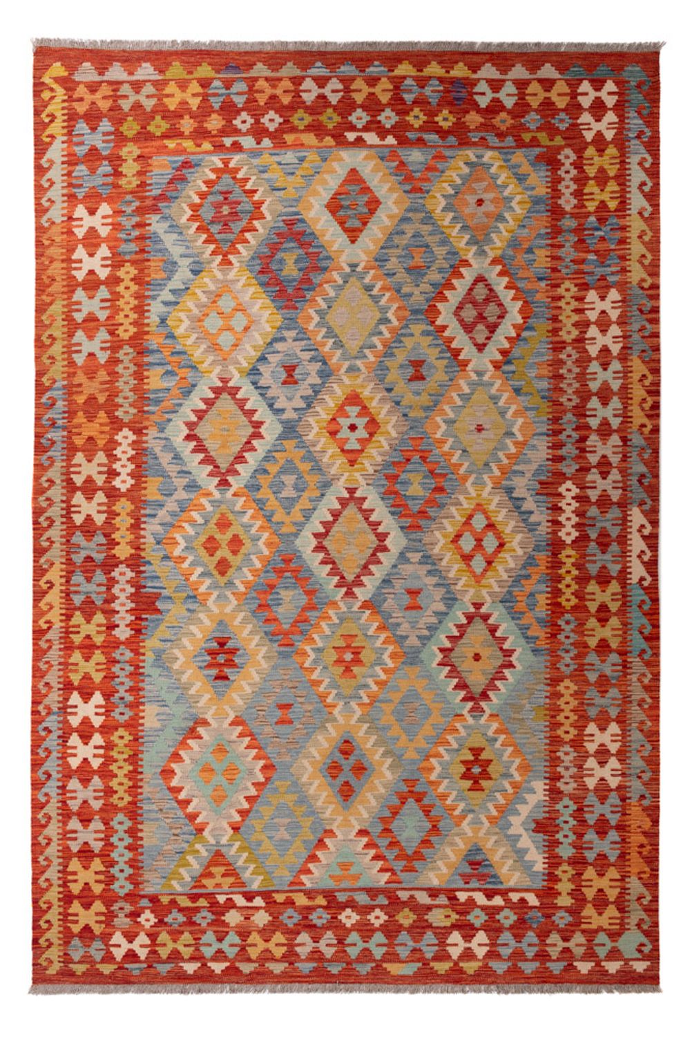Kelim Rug - Splash - 295 x 196 cm - multicolored