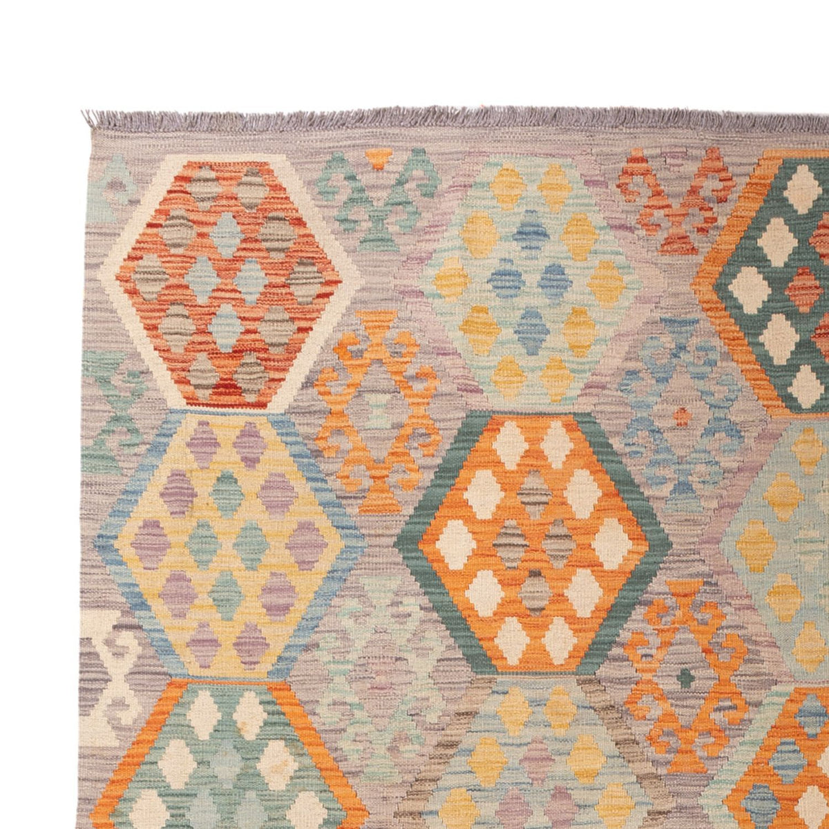 Kelim Rug - Splash - 298 x 207 cm - multicolored