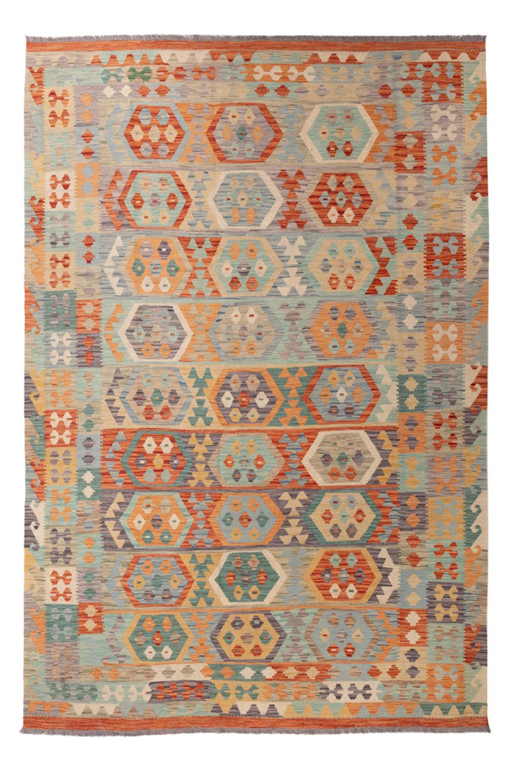 Kelim Rug - Splash - 300 x 203 cm - multicolored