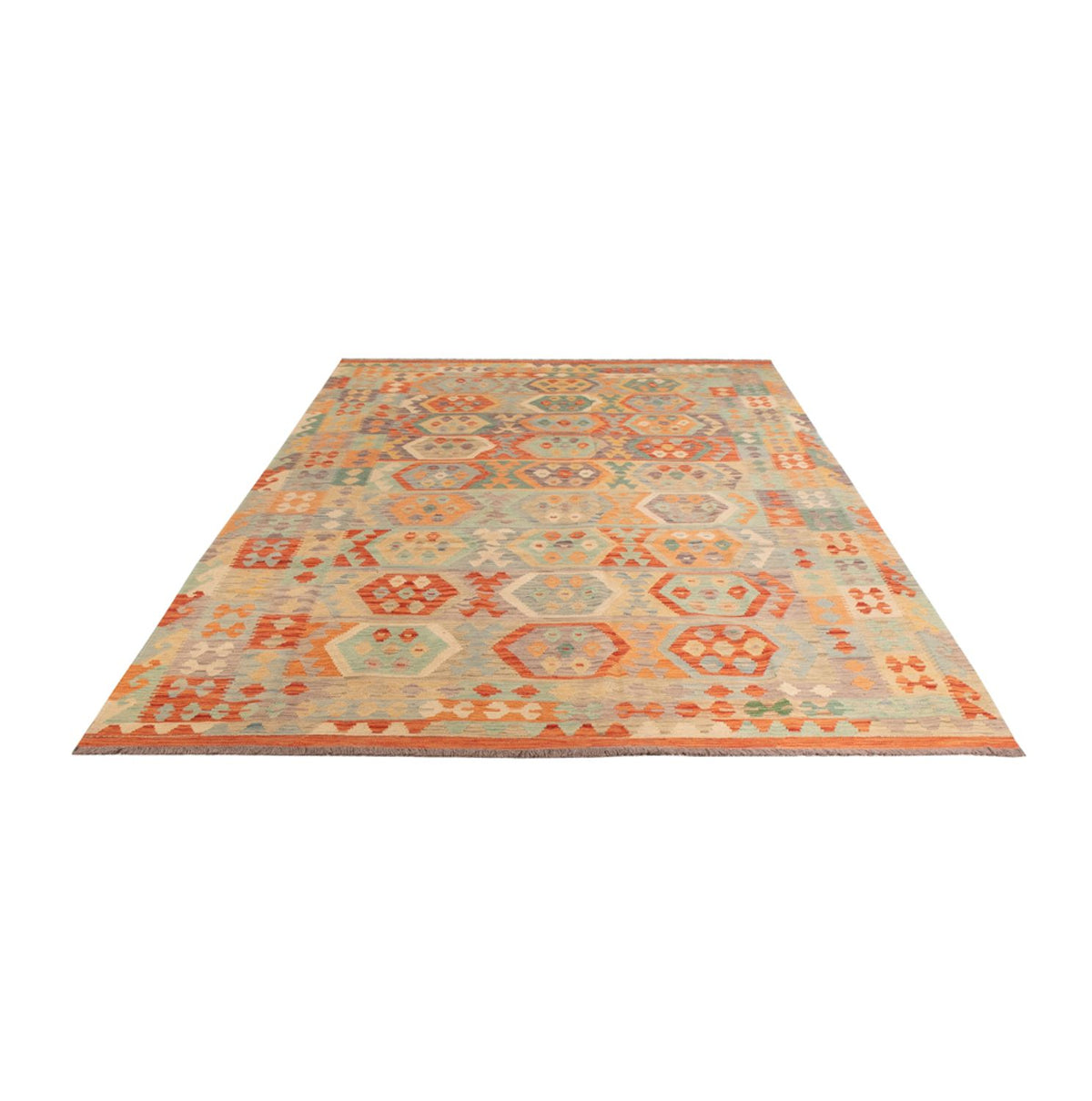 Kelim Rug - Splash - 300 x 203 cm - multicolored