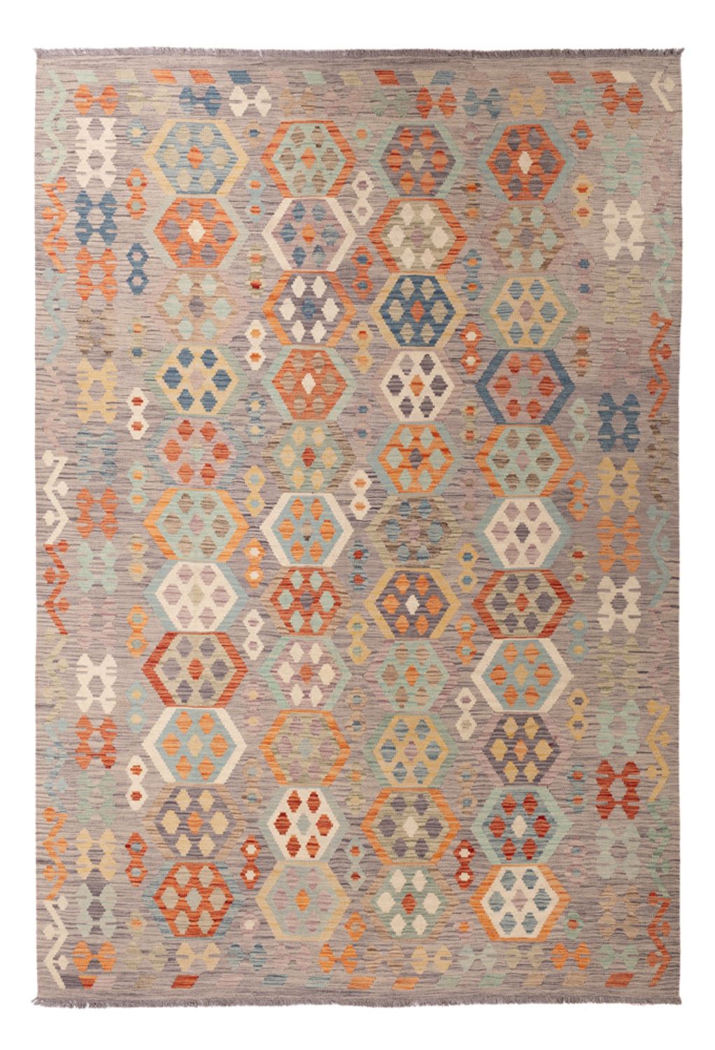 Kelim Rug - Splash - 300 x 209 cm - multicolored