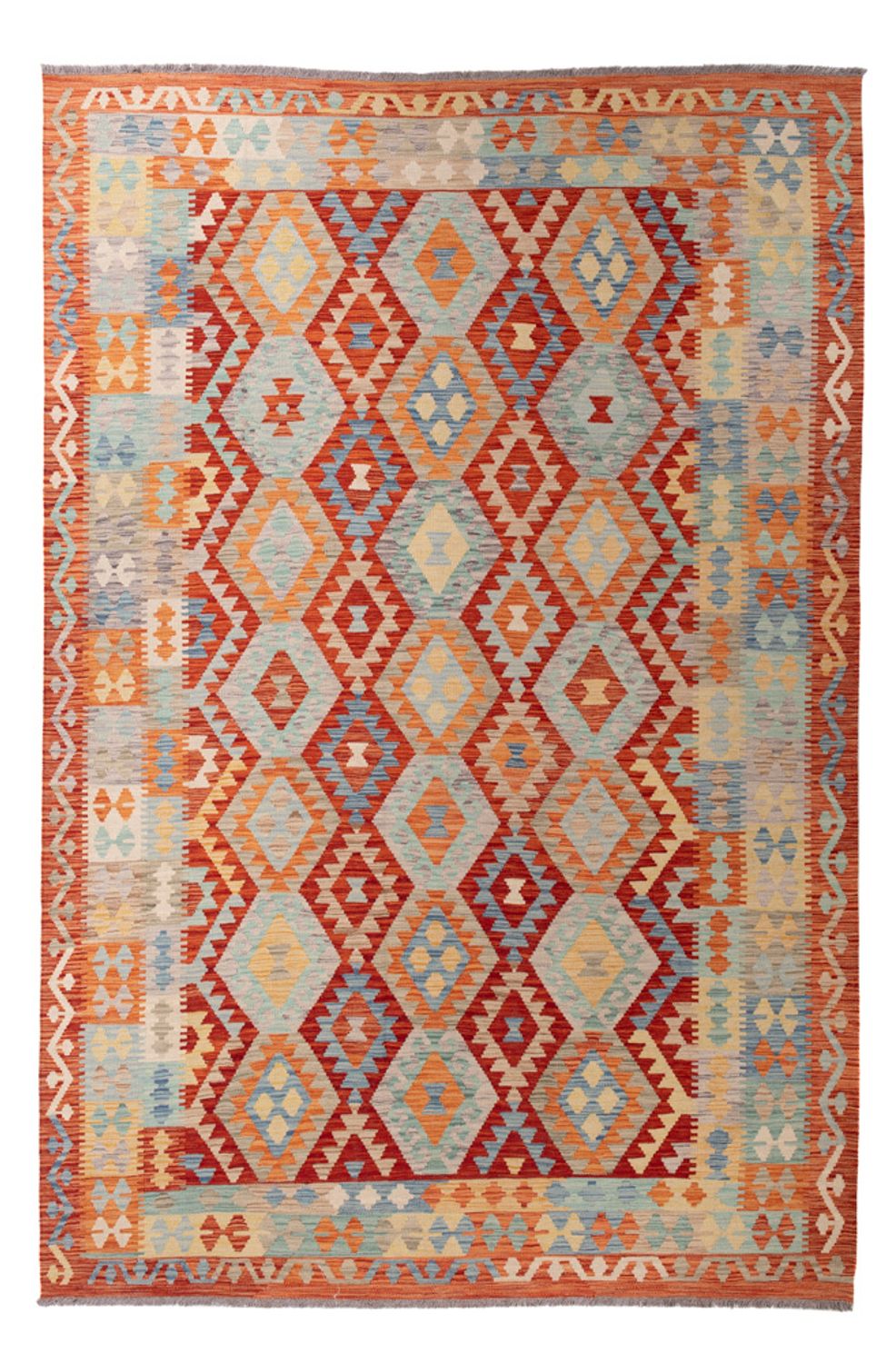 Kelim Rug - Splash - 298 x 203 cm - multicolored
