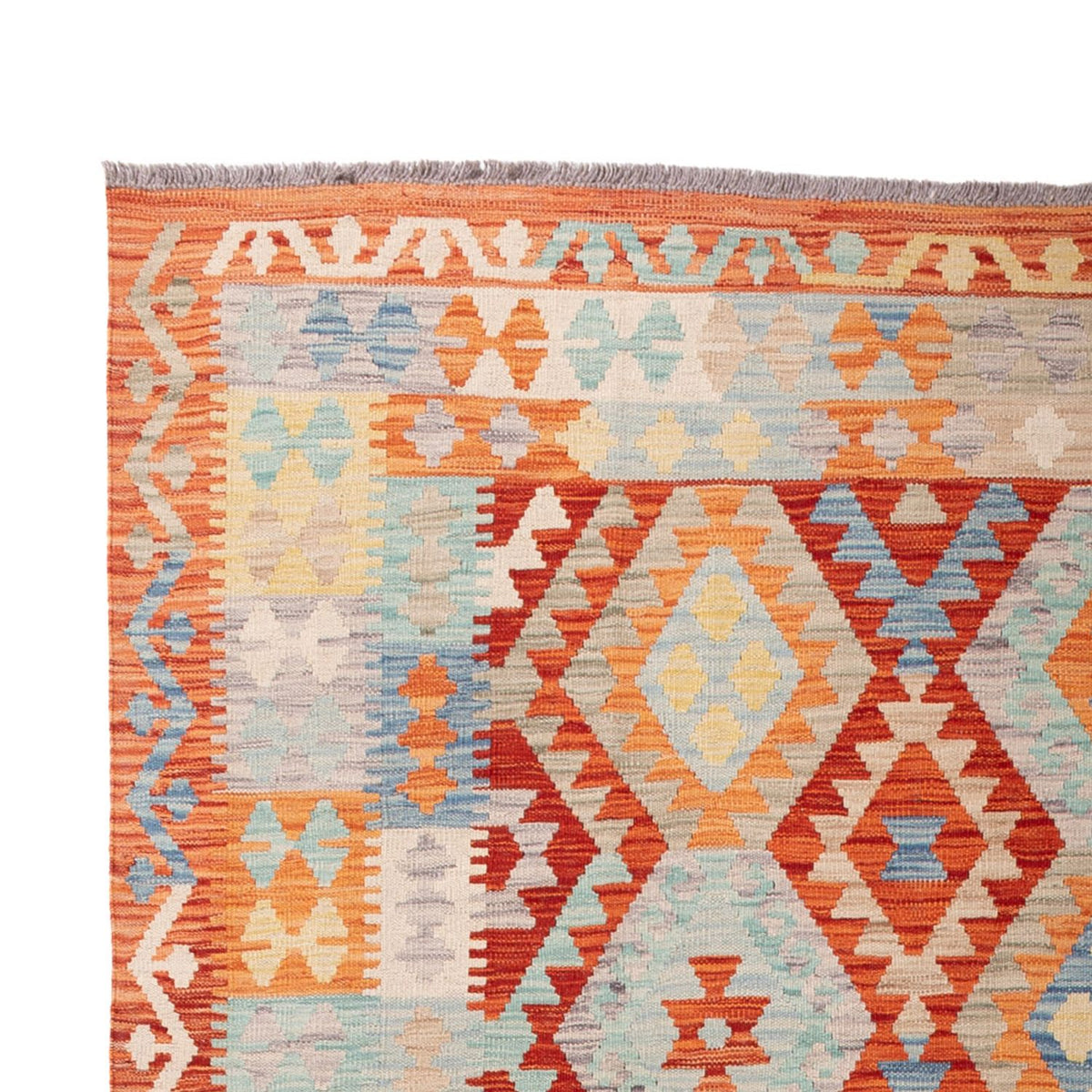 Kelim Rug - Splash - 298 x 203 cm - multicolored