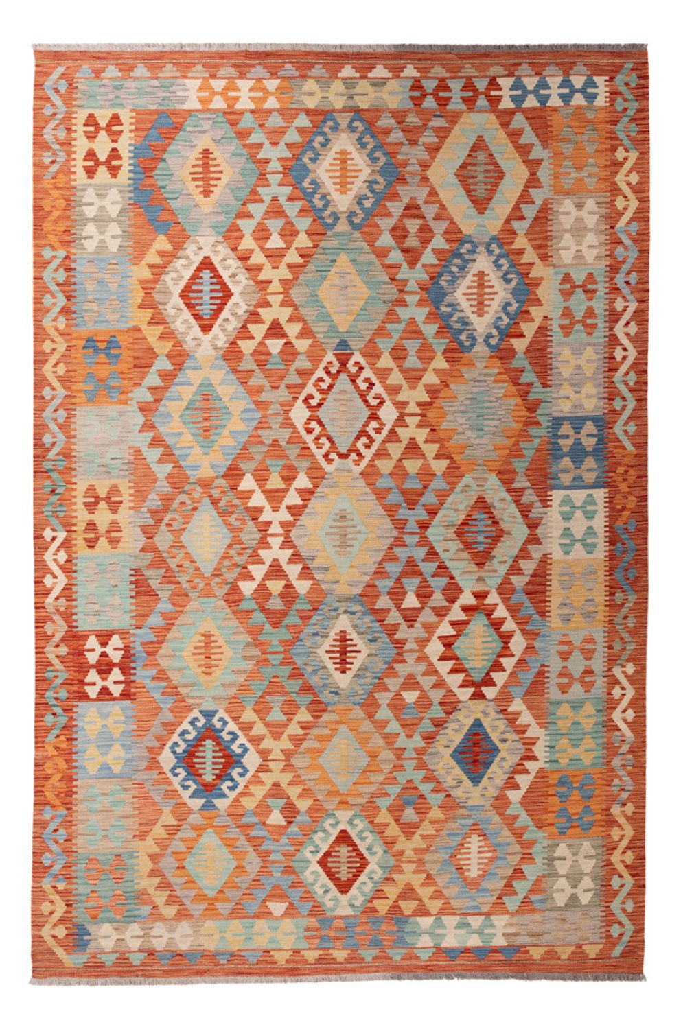 Kelim Rug - Splash - 292 x 198 cm - multicolored