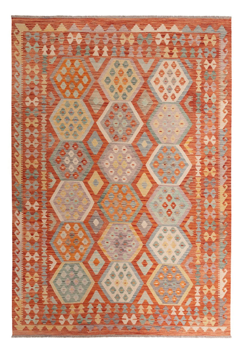 Kelim Rug - Splash - 289 x 200 cm - multicolored