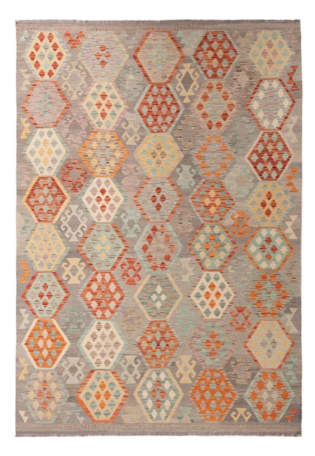 Kelim Rug - Splash - 288 x 202 cm - multicolored