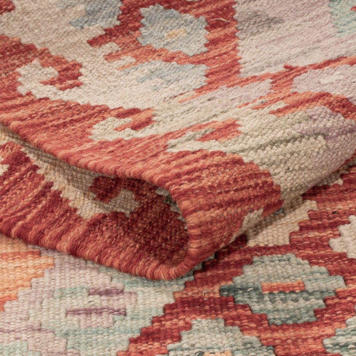 Kelim Rug - Splash - 187 x 127 cm - multicolored