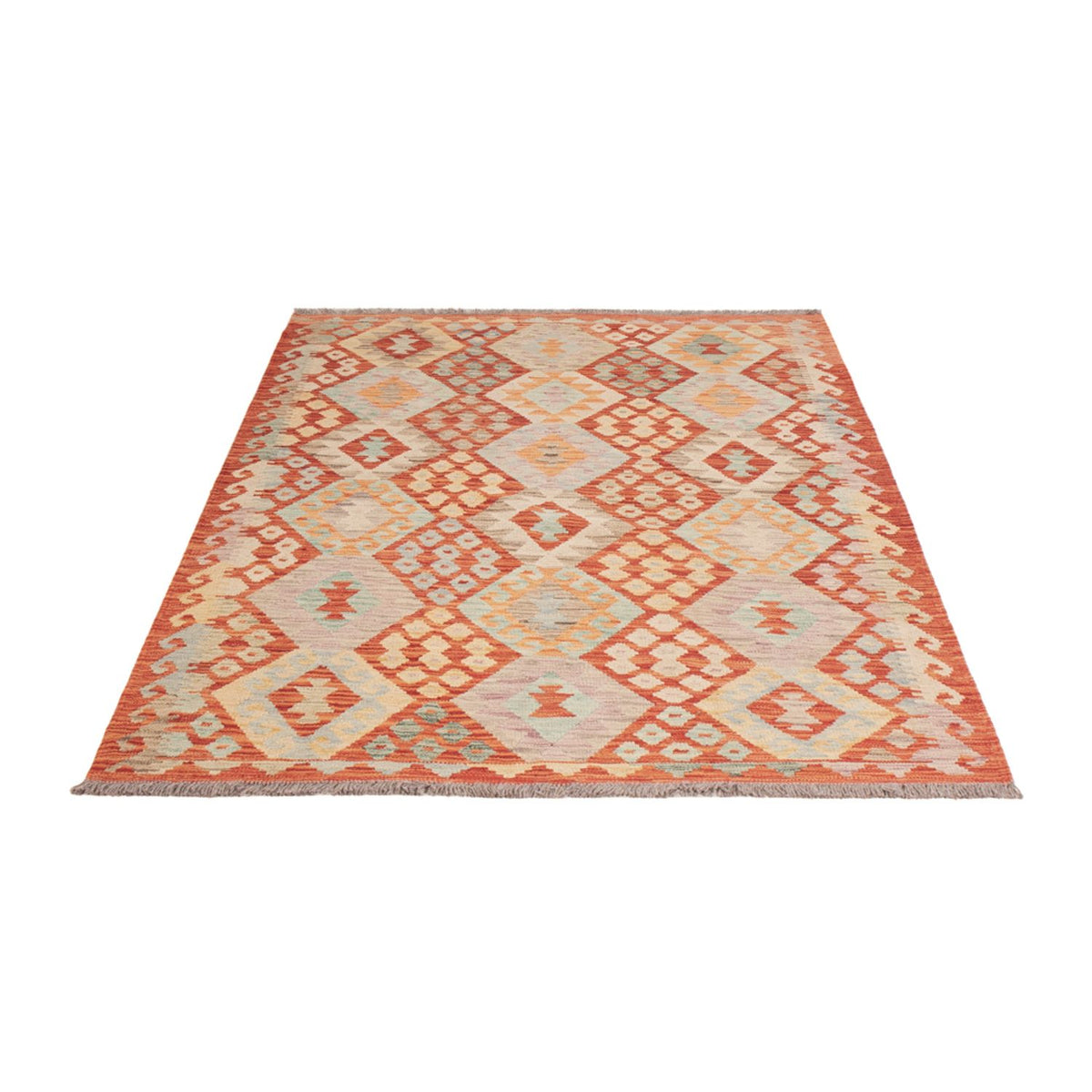 Kelim Rug - Splash - 187 x 127 cm - multicolored