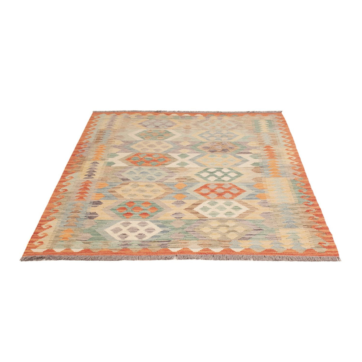 Kelim Rug - Splash - 179 x 126 cm - multicolored