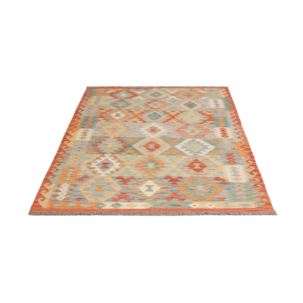 Kelim Rug - Splash - 187 x 129 cm - multicolored