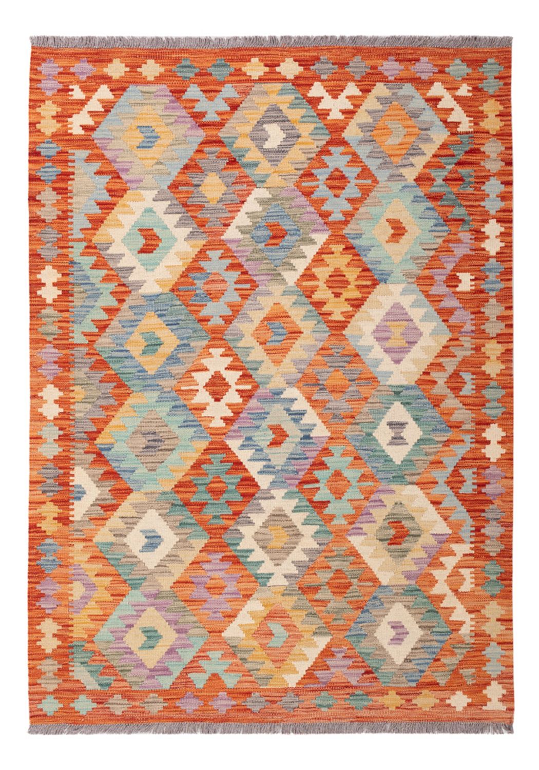 Kelim Rug - Splash - 175 x 124 cm - multicolored