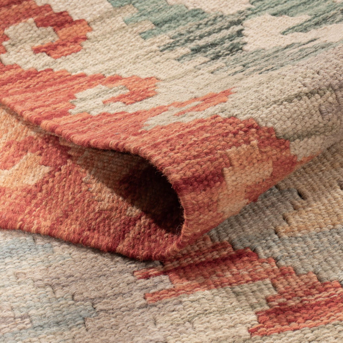 Kelim Rug - Splash - 174 x 122 cm - multicolored