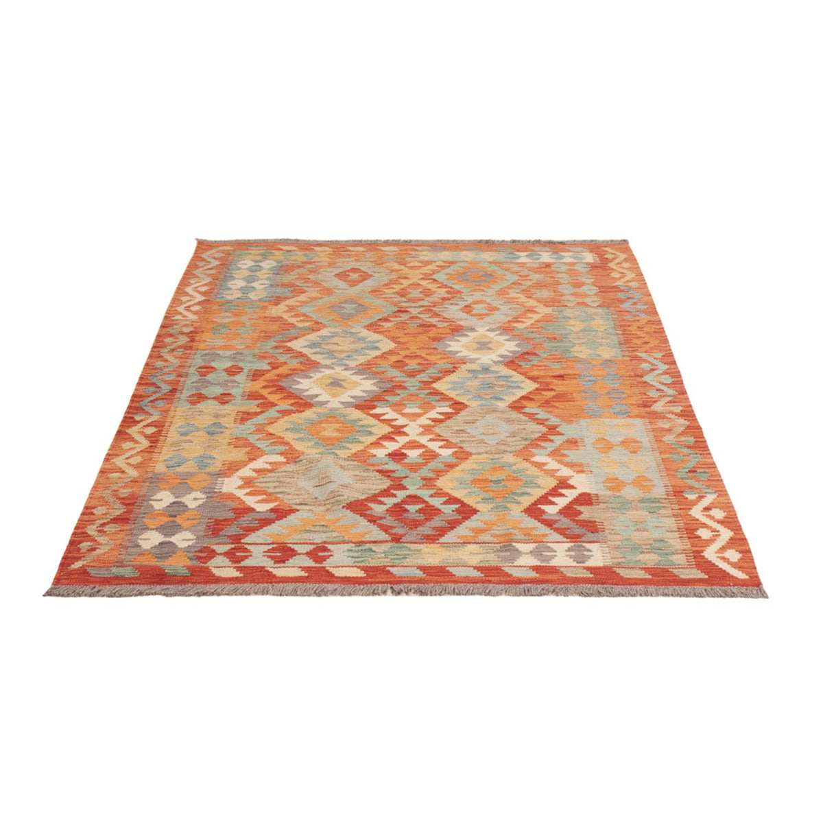 Kelim Rug - Splash - 171 x 129 cm - multicolored